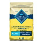 Blue Buffalo Life Protection Formula Healthy Weight Chicken and Brown Rice Dry Dog Food for Adult Dogs, Whole Grain, 5 lb. Bag