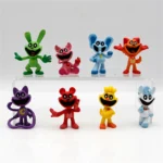 8PCS Smiling Critters Game Figures Model PVC Catnap